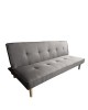 Καναπές Κρεβάτι Τριθέσιος ArteLibre MARILINA Γκρι Ύφασμα 181x86x75cm