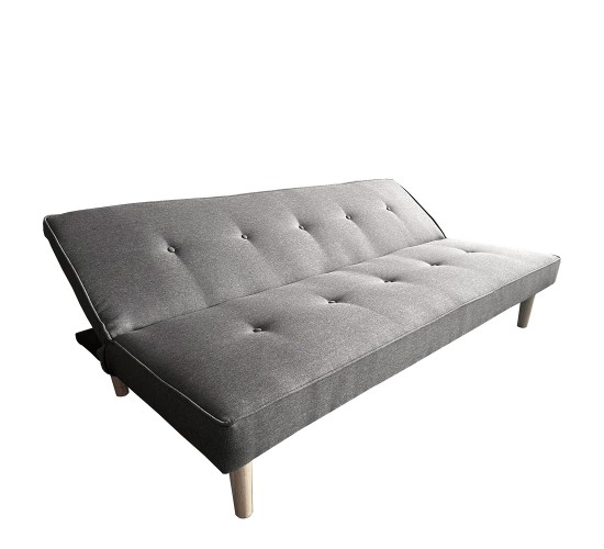 Καναπές Κρεβάτι Τριθέσιος ArteLibre MARILINA Γκρι Ύφασμα 181x86x75cm