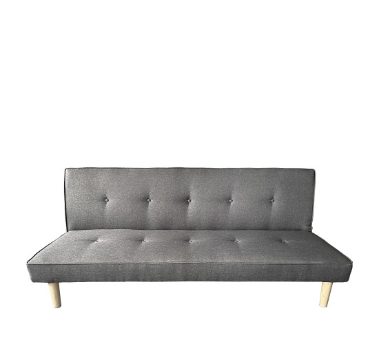 Καναπές Κρεβάτι Τριθέσιος ArteLibre MARILINA Γκρι Ύφασμα 181x86x75cm