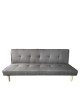 Καναπές Κρεβάτι Τριθέσιος ArteLibre MARILINA Γκρι Ύφασμα 181x86x75cm