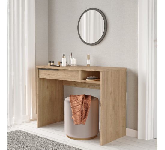 Τουαλέτα ArteLibre DEVON Φυσικό Μοριοσανίδα/Μέταλλο/Γυαλί 100x44.5x75cm