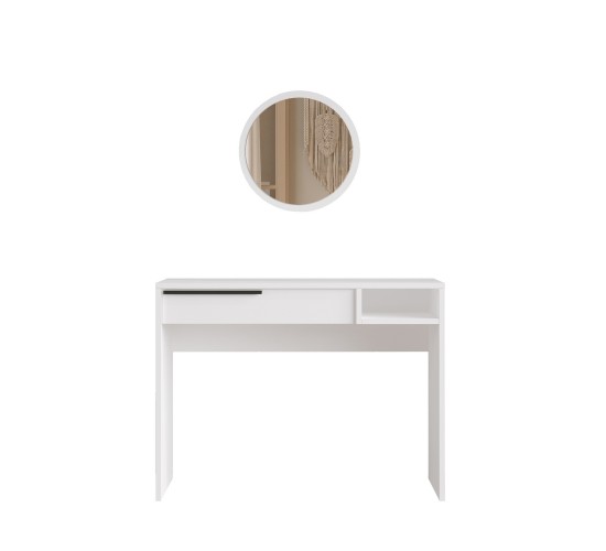 Τουαλέτα ArteLibre DEVON Λευκό Μοριοσανίδα/Μέταλλο/Γυαλί 100x44.5x75cm