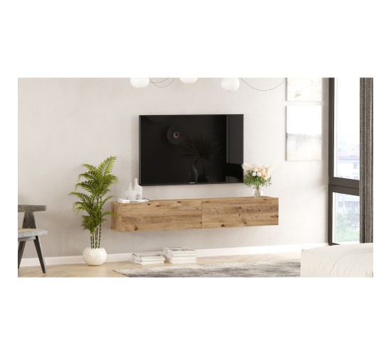 Έπιπλο Τηλεόρασης ArteLibre KENT Πεύκο Μοριοσανίδα 180x31.6x29.6cm Έπιπλο Τηλεόρασης ArteLibre KENT Πεύκο Μοριοσανίδα 180x31.6x29.6cm
