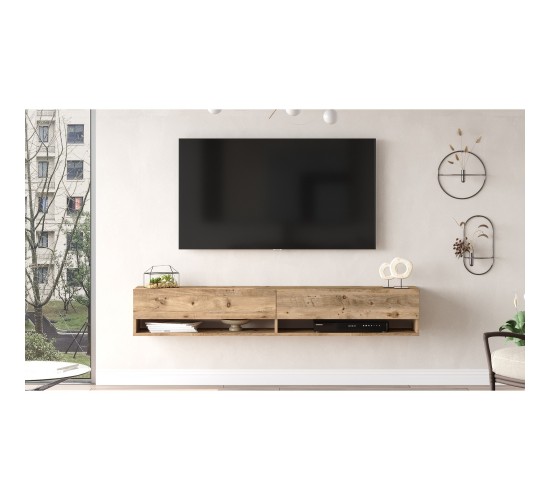 Έπιπλο Τηλεόρασης ArteLibre SONNING Πεύκο Μοριοσανίδα 180x31.6x29.6cm Έπιπλο Τηλεόρασης ArteLibre SONNING Πεύκο Μοριοσανίδα 180x31.6x29.6cm