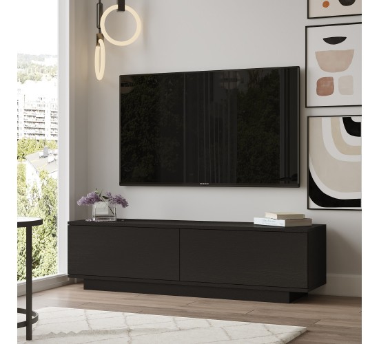 Έπιπλο Τηλεόρασης ArteLibre BRENT Μαύρο Μοριοσανίδα 140x35.5x38.2cm Έπιπλο Τηλεόρασης ArteLibre BRENT Μαύρο Μοριοσανίδα 140x35.5x38.2cm