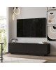 Έπιπλο Τηλεόρασης ArteLibre BRENT Μαύρο Μοριοσανίδα 140x35.5x38.2cm Έπιπλο Τηλεόρασης ArteLibre BRENT Μαύρο Μοριοσανίδα 140x35.5x38.2cm