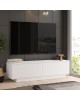 Έπιπλο Τηλεόρασης ArteLibre BRENT Λευκό Μοριοσανίδα 140x35.5x38.2cm Έπιπλο Τηλεόρασης ArteLibre BRENT Λευκό Μοριοσανίδα 140x35.5x38.2cm