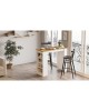Τραπέζι Bar ArteLibre BROCKLEY Πεύκο/Λευκό Μοριοσανίδα 120x51.6x101.8cm Τραπέζι Bar ArteLibre BROCKLEY Πεύκο/Λευκό Μοριοσανίδα 120x51.6x101.8cm
