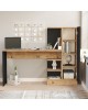 Γραφείο ArteLibre CAMDEN Πεύκο/Μαύρο Μοριοσανίδα 152.3x40x120cm Γραφείο ArteLibre CAMDEN Πεύκο/Μαύρο Μοριοσανίδα 152.3x40x120cm