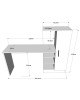 Γραφείο ArteLibre CAMDEN Πεύκο/Μαύρο Μοριοσανίδα 152.3x40x120cm Γραφείο ArteLibre CAMDEN Πεύκο/Μαύρο Μοριοσανίδα 152.3x40x120cm