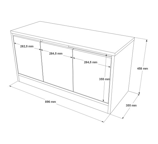Έπιπλο Εισόδου ArteLibre CROFTON Φυσικό Μοριοσανίδα 89.6x35.5x45.8cm