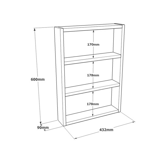 Ράφι Τοίχου ArteLibre EARLS Λευκό Με Εφέ Μάρμαρο Μοριοσανίδα 43.2x9x60cm