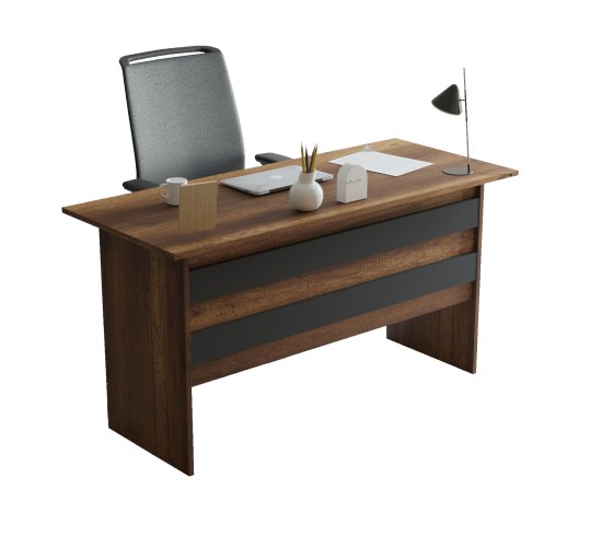 Γραφείο ArteLibre EASTCOTE Baroque/Ανθρακί Μοριοσανίδα 140x60x73.8cm