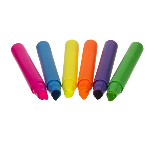 Μαρκαδόρος Υπογραμμίσεως Neon 19.5cm Σε 6 Χρώματα 1Τμχ