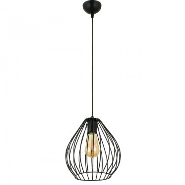 Φωτιστικό Κρεμαστό ArteLibre MON Μαύρο Μέταλλο 25x85cm