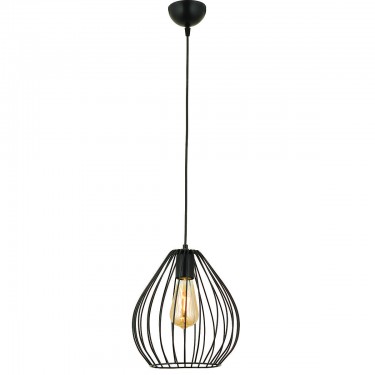 Φωτιστικό Κρεμαστό ArteLibre MON Μαύρο Μέταλλο 25x85cm