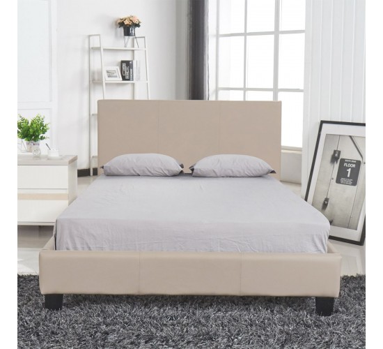 Κρεβάτι ArteLibre AZALEA Capuccino PU 213x131x88cm (Στρώμα 120x200cm) Κρεβάτι ArteLibre AZALEA Capuccino PU 213x131x88cm (Στρώμα 120x200cm)