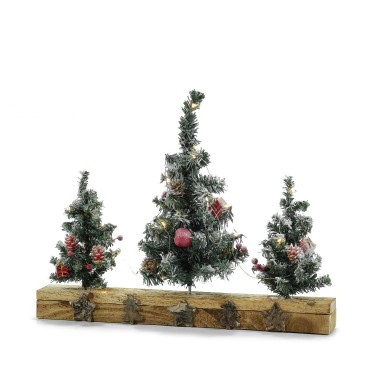 Διακοσμητικό Δέντρα Σε Βάση Φωτιζόμενο Ξύλο 48x38cm