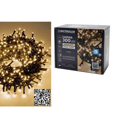 300 LED Εσωτ. & Εξωτ. Χώρου Με 8 Προγράμματα Και Μετασχηματιστή Θερμό Λευκό Φως Πράσινο Καλώδιο Μη Επεκτεινόμενο IP44 31
