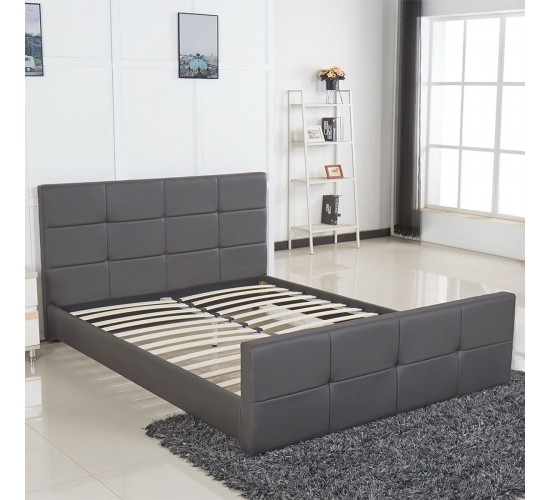 Κρεβάτι ANEMONE Γκρι PU 217x160x93cm (Στρώμα 150x200cm) Κρεβάτι ANEMONE Γκρι PU 217x160x93cm (Στρώμα 150x200cm)