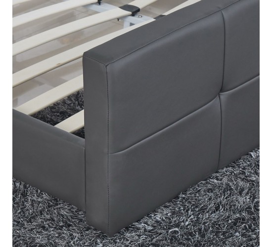 Κρεβάτι ANEMONE Γκρι PU 217x160x93cm (Στρώμα 150x200cm) Κρεβάτι ANEMONE Γκρι PU 217x160x93cm (Στρώμα 150x200cm)