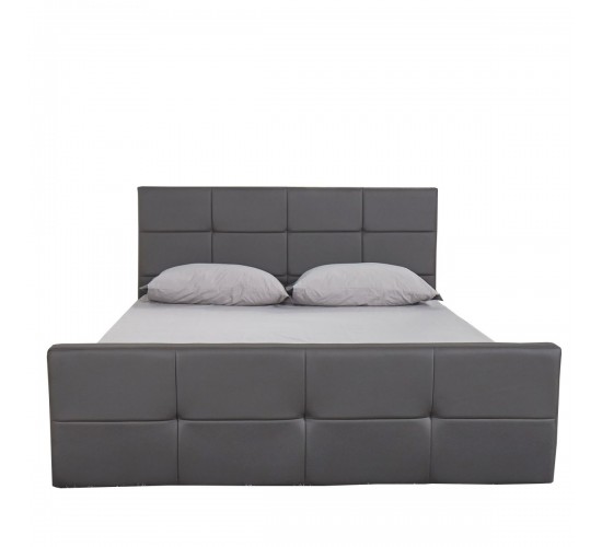 Κρεβάτι ANEMONE Γκρι PU 217x160x93cm (Στρώμα 150x200cm) Κρεβάτι ANEMONE Γκρι PU 217x160x93cm (Στρώμα 150x200cm)