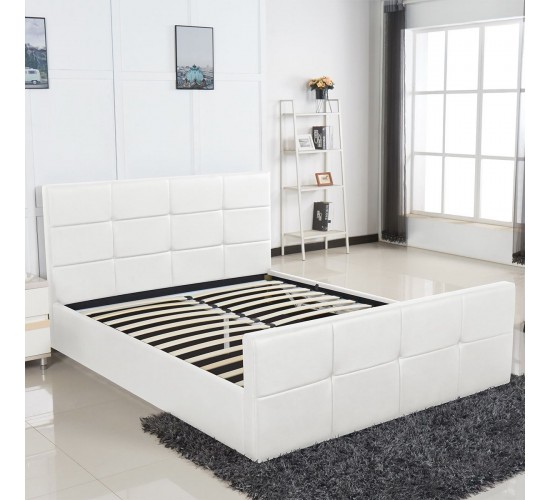 Κρεβάτι ArteLibre ANEMONE Λευκό PU Με Αποθηκευτικό Χώρο 217.5x170.5x100cm (Στρώμα 160x200cm) Κρεβάτι ArteLibre ANEMONE Λευκό PU Με Αποθηκευτικό Χώρο 217.5x170.5x100cm (Στρώμα 160x200cm)
