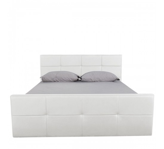 Κρεβάτι ArteLibre ANEMONE Λευκό PU Με Αποθηκευτικό Χώρο 217.5x170.5x100cm (Στρώμα 160x200cm) Κρεβάτι ArteLibre ANEMONE Λευκό PU Με Αποθηκευτικό Χώρο 217.5x170.5x100cm (Στρώμα 160x200cm)