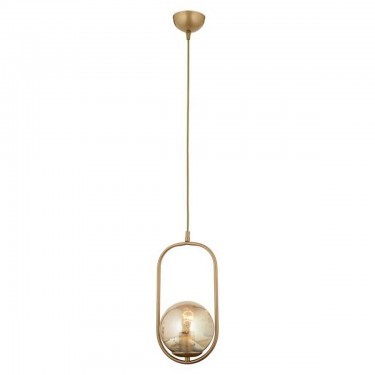 Φωτιστικό Κρεμαστό ArteLibre LORN Αντικέ/Μελί Μέταλλο/Γυαλί 17x105cm