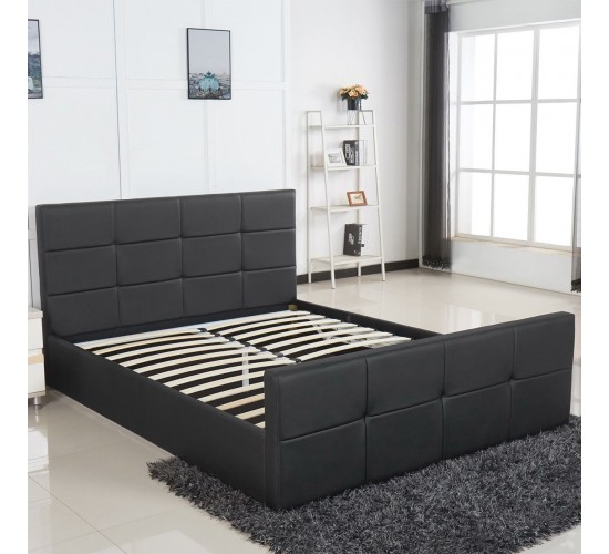 Κρεβάτι ANEMONE Μαύρο PU Με Αποθηκευτικό Χώρο 217x170x100cm (Στρώμα 160x200cm) Κρεβάτι ANEMONE Μαύρο PU Με Αποθηκευτικό Χώρο 217x170x100cm (Στρώμα 160x200cm)