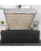Κρεβάτι ANEMONE Μαύρο PU Με Αποθηκευτικό Χώρο 217x170x100cm (Στρώμα 160x200cm) Κρεβάτι ANEMONE Μαύρο PU Με Αποθηκευτικό Χώρο 217x170x100cm (Στρώμα 160x200cm)