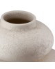 Βάζο -Stone- Κεραμικό Light Gray PU H. 21 cm D. 17 cm