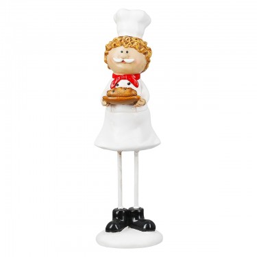 Φιγούρα Cook -Star Chef- Πολυρεζίνη Λευκό PU Pcs. Assorted 6x5x20cm
