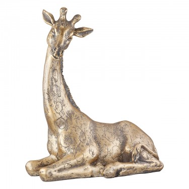 Φιγούρα Ελέφαντας/Καμηλοπάρδαλη/Ρινόκερος -Africa Trio- Πολυρεζίνη Μπρονζέ 3Τμχ