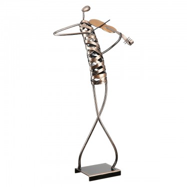 Φιγούρα Μουσικός -Ribbon- Μέταλλο Μπρονζέ 12x20x46cm
