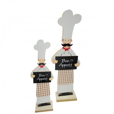 Stand Relief Cook -Bon Appetit- Cloth Τσόχα Mdf Λευκό PU 12 9.5x5x30cm