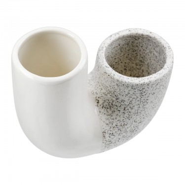 Βάζο -Poppy- Κεραμικό Λευκό 6.5x14.5x12.5cm