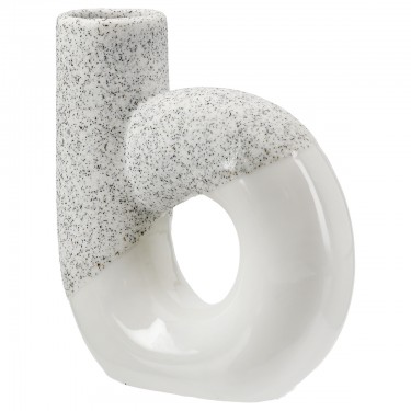 Διάτρητο Βάζο -Poppy- Κεραμικό Λευκό 5x14x15cm