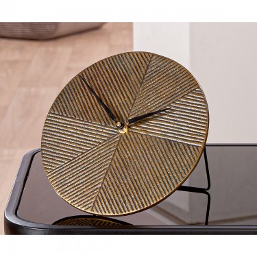 Floor/Table Ρολόι -Rapa- Αλουμίνιο Μπρούντζινο PU L. 155 cm D. 205 cm