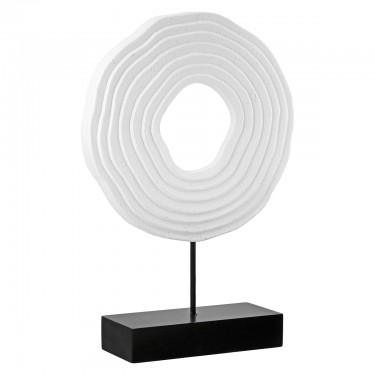 Ανάγλυφο Σταντ -Pezzo- MDF Μαύρο/Λευκό 6.5x20x30cm