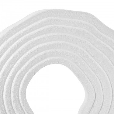 Ανάγλυφο Σταντ -Pezzo- MDF Μαύρο/Λευκό 6.5x20x30cm