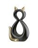 Φιγούρα Cat -Catty- Κεραμικό Μαύρο Χρυσό PU 4 11x6x17cm Φιγούρα Cat -Catty- Κεραμικό Μαύρο Χρυσό PU 4 11x6x17cm