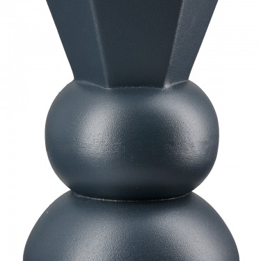 Βάζο -Metallo- Μέταλλο Dark Μπλε PU Pcs. Assorted 9x9x20cm