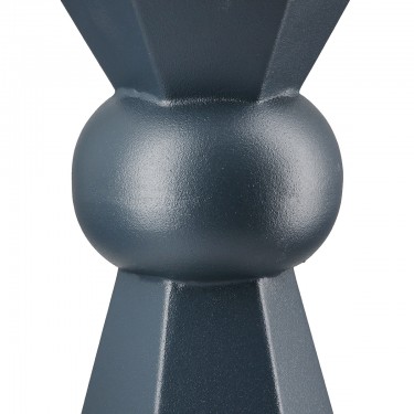 Βάζο -Metallo- Μέταλλο Dark Μπλε PU 2 Pcs. Assorted 10x10x24cm