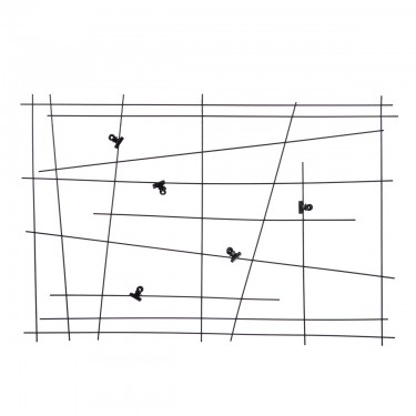 Photo Θήκη -Mikado- Μέταλλο Μαύρο PU 4 60x1x40cm