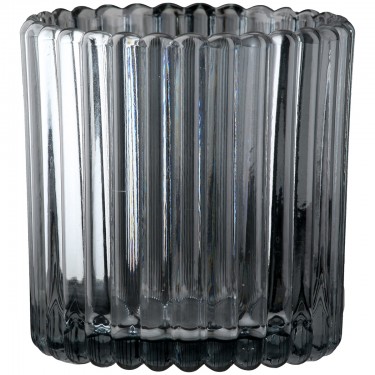 Φανάρι Καταιγίδας -Nostra- Γυάλινο Anthracite PU 18H. 75 cm D. 75 cm