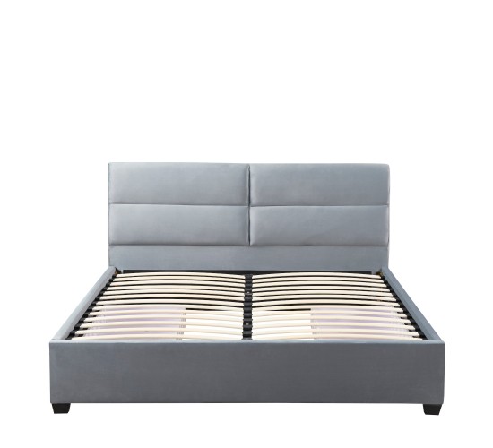 Κρεβάτι Διπλό ArteLibre PRODREAM Γκρι Ύφασμα 217.5x170x95cm (Στρώμα 160x200cm)