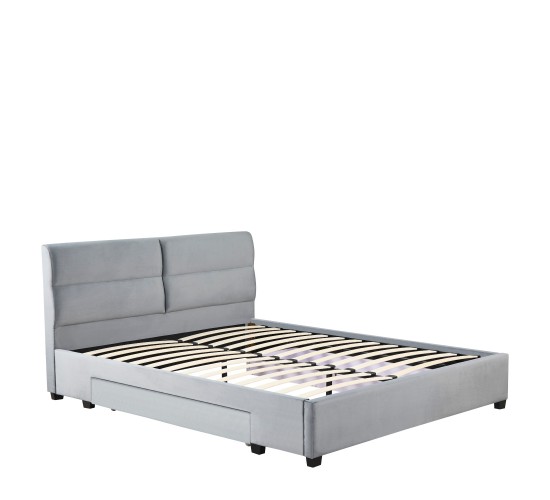 Κρεβάτι Διπλό ArteLibre PRODREAM Γκρι Ύφασμα 217.5x170x95cm (Στρώμα 160x200cm)