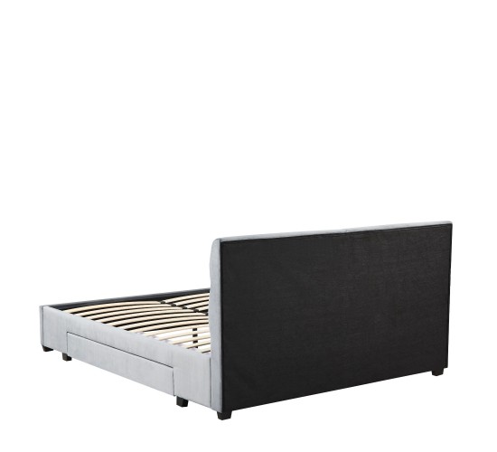 Κρεβάτι Διπλό ArteLibre PRODREAM Γκρι Ύφασμα 217.5x170x95cm (Στρώμα 160x200cm)