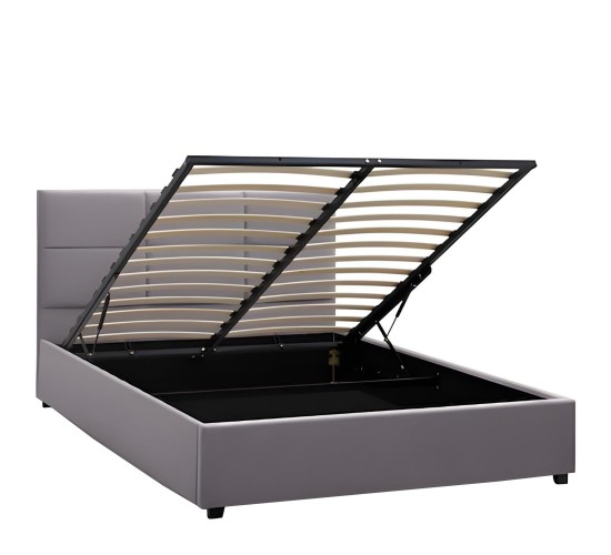 Κρεβάτι Διπλό ArteLibre CLOUDREST Γκρι Ύφασμα 213x130x109.5cm (Στρώμα 160x200cm) Κρεβάτι Διπλό ArteLibre CLOUDREST Γκρι Ύφασμα 213x130x109.5cm (Στρώμα 160x200cm)